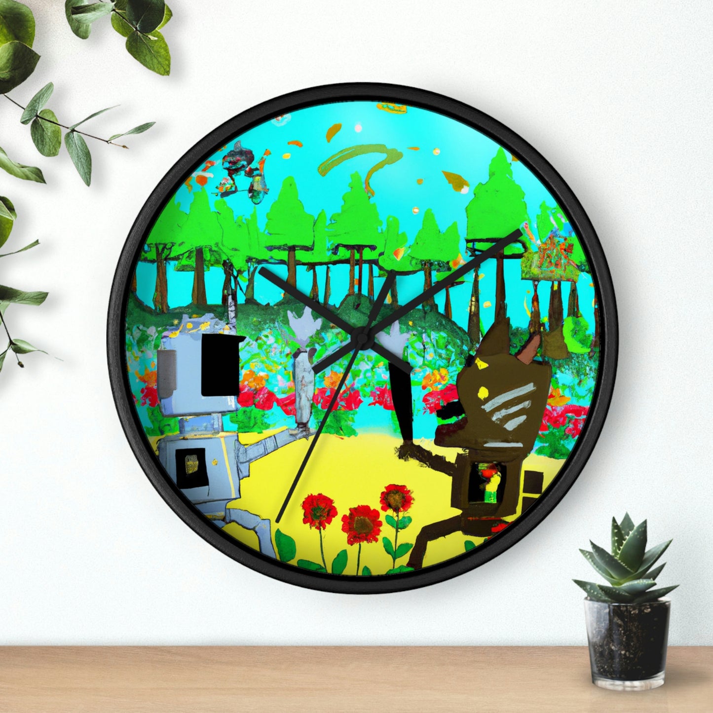 Robo Garden Wars - The Alien Wall Clock