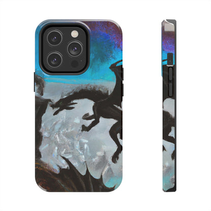 „Clash of Fire and Steel on the Moonlit Cliff“ – The Alien Tough Phone Cases