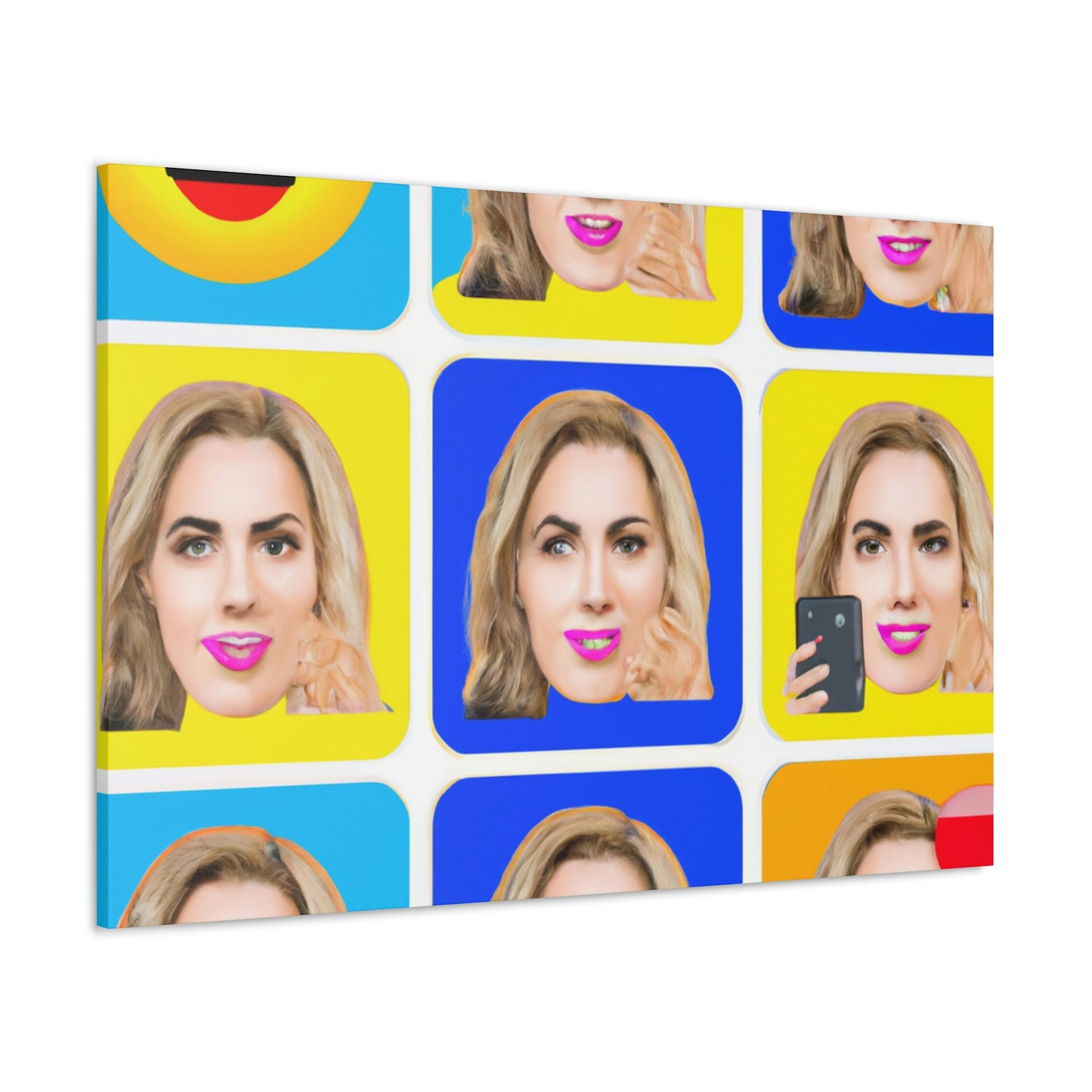 "Emoji-zing a Celebrity: A Pop Art Portrait" - The Alien Canva