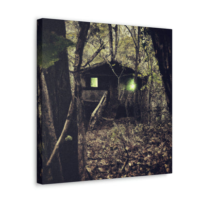 "Verfluchte Hütte im Wald" - The Alien Canva