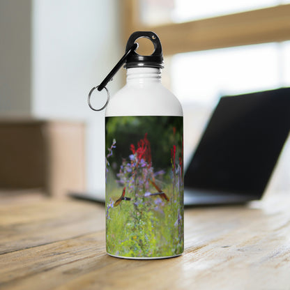 "The Dragonfly Ball in the Wildflower Meadow" - The Alien Stainless Steel Water Bottle