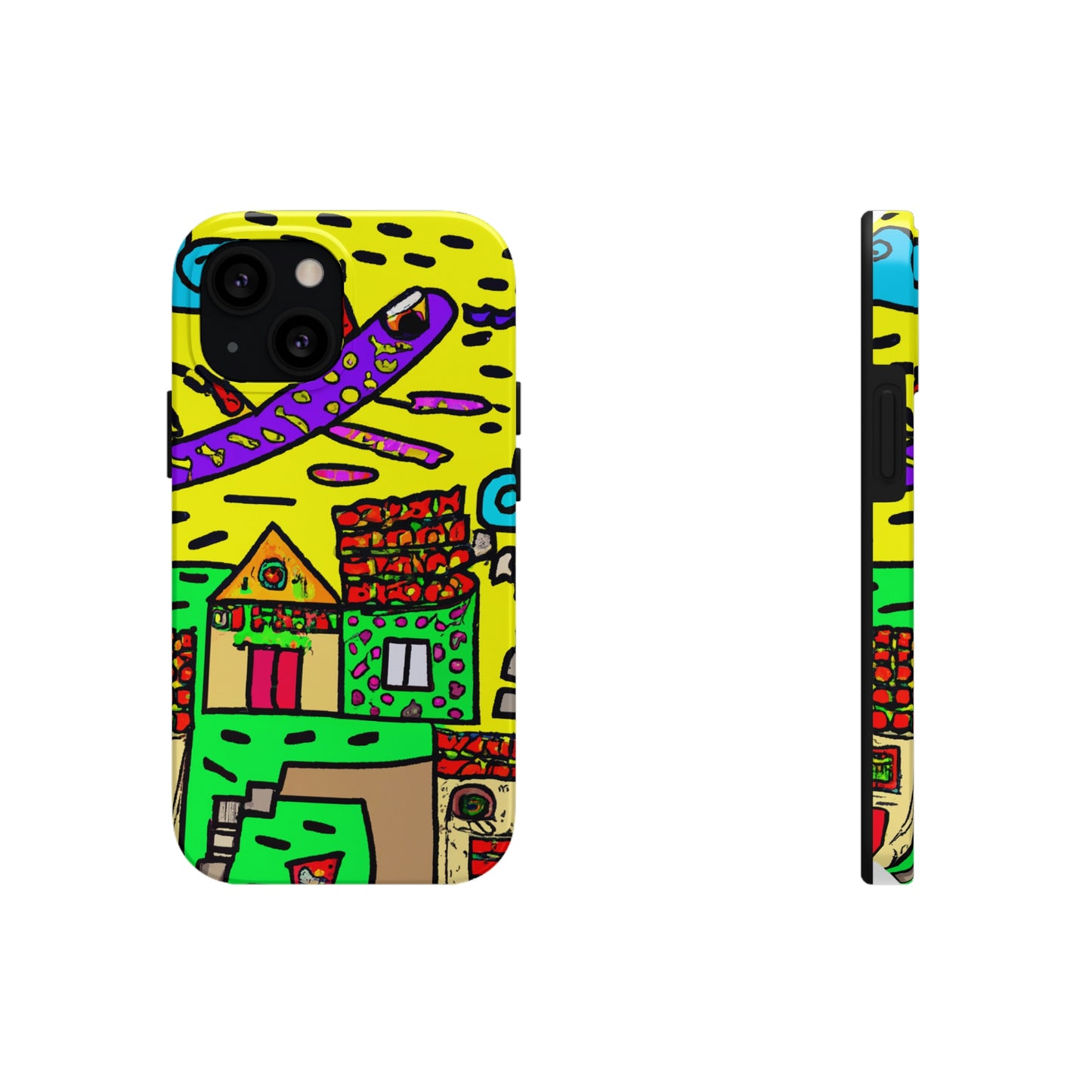 "A Slumbering Village of the Soaring Dragon" - The Alien Tough Phone Cases