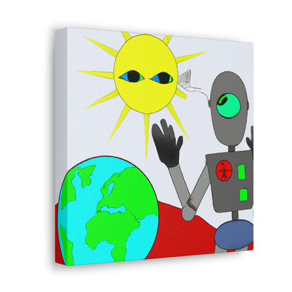 "Robot Defender: The Alien Invasion of Earth" - The Alien Canva