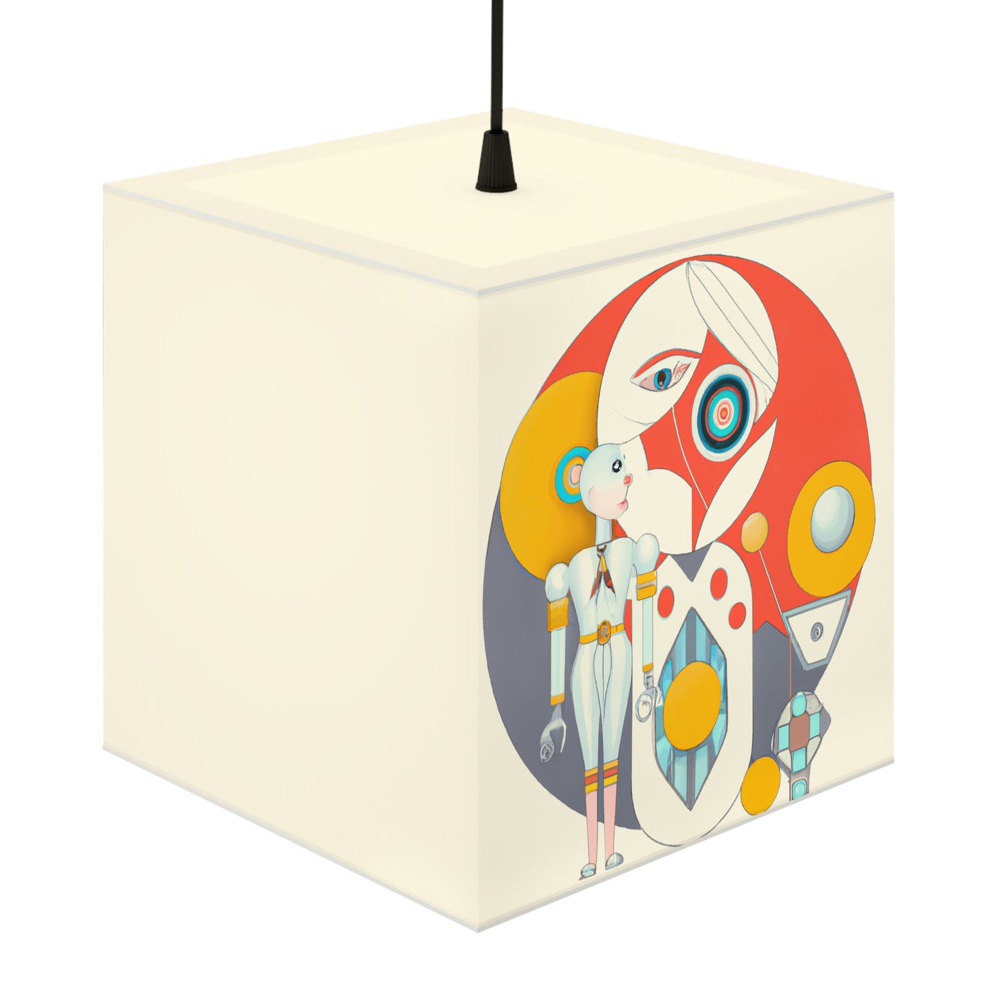 Robots and Us: A Journey Into Utopian Futures - The Alien Light Cube Lamp