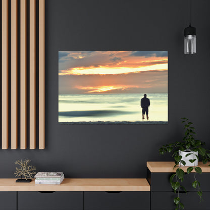 Sunset Solitude Art by [Artist Name] - Canvas