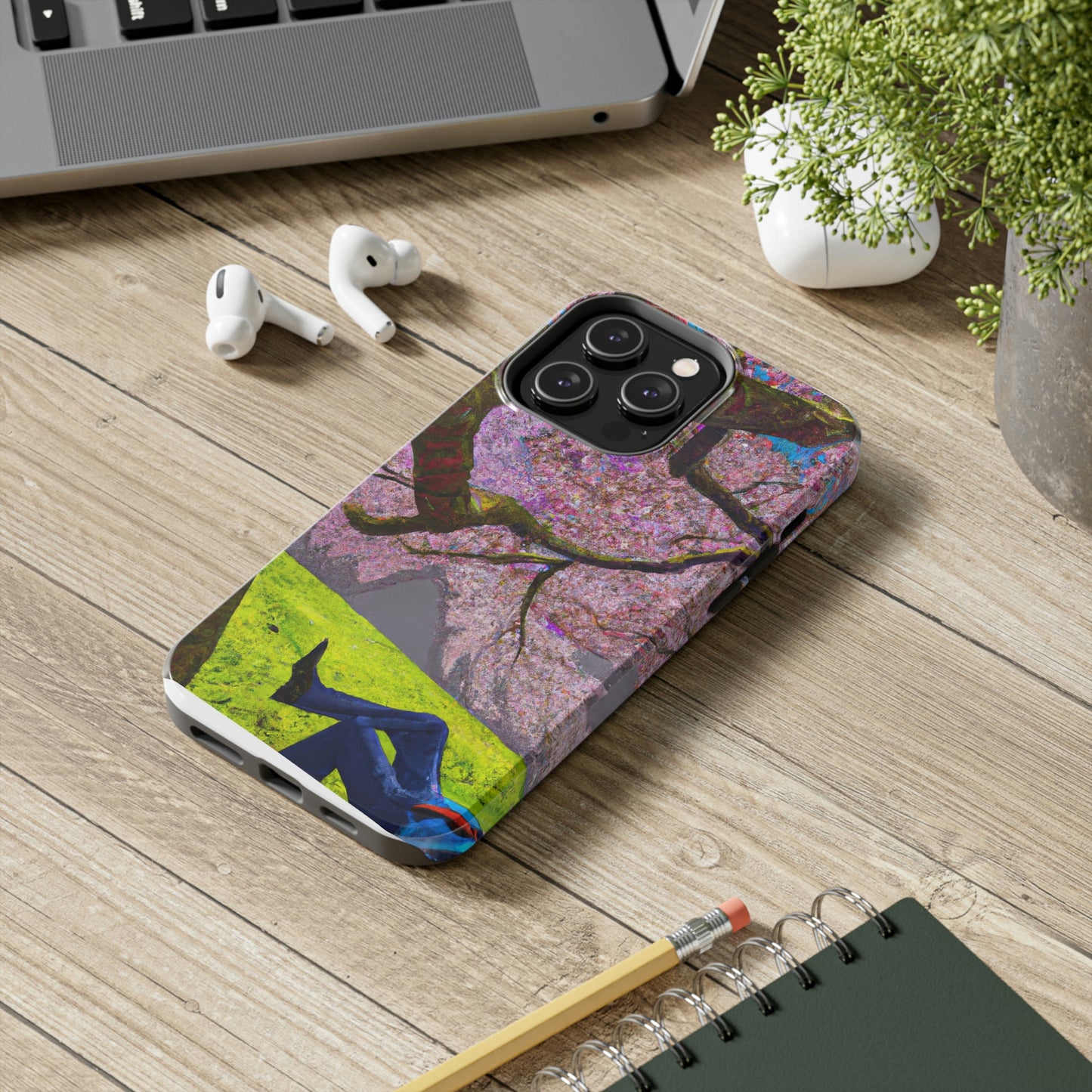 "A Moment of Calm Beneath the Cherry Blossoms" - The Alien Tough Phone Cases