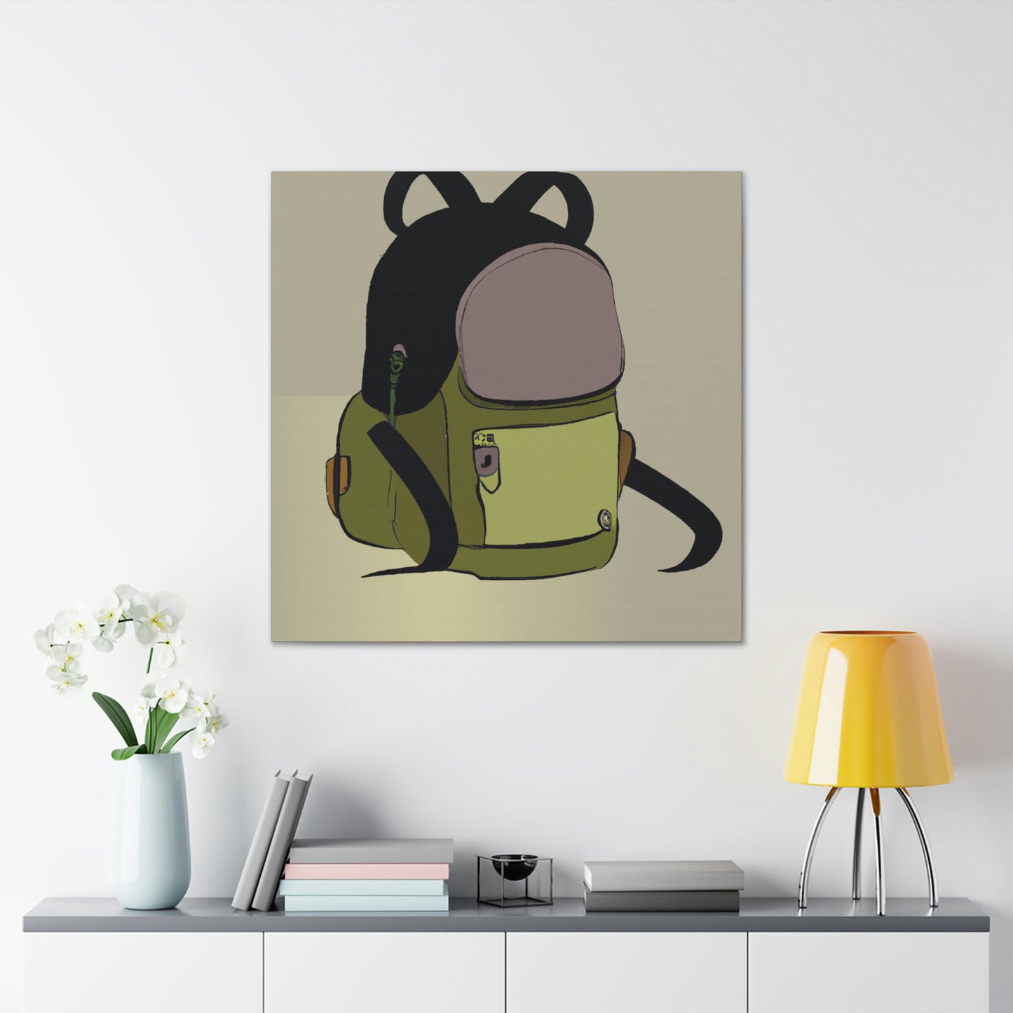 "Mochila con personalidad" - The Alien Canva