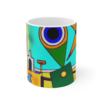 The Forgotten Earth: A Robot's Journey - The Alien Ceramic Mug 11 oz