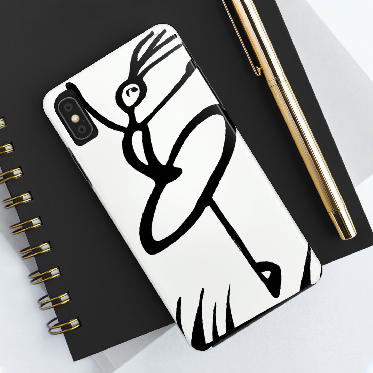 "Ballet on a Blade: A Ballerina's Spin" - The Alien Tough Phone Cases