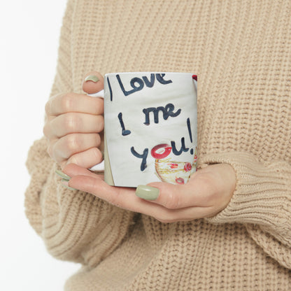 "A Pizza-Loving Love Letter" - The Alien Ceramic Mug 11 oz