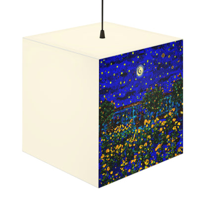 "A Midnight Celebration in Grandma's Garden" - The Alien Light Cube Lamp