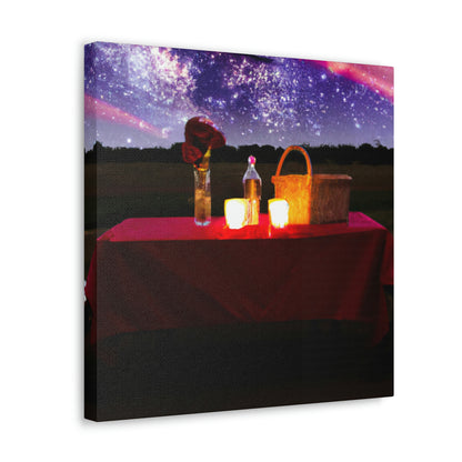 "Nighttime Enchantment: A Romantic Picnic Under the Stars" - The Alien Canva