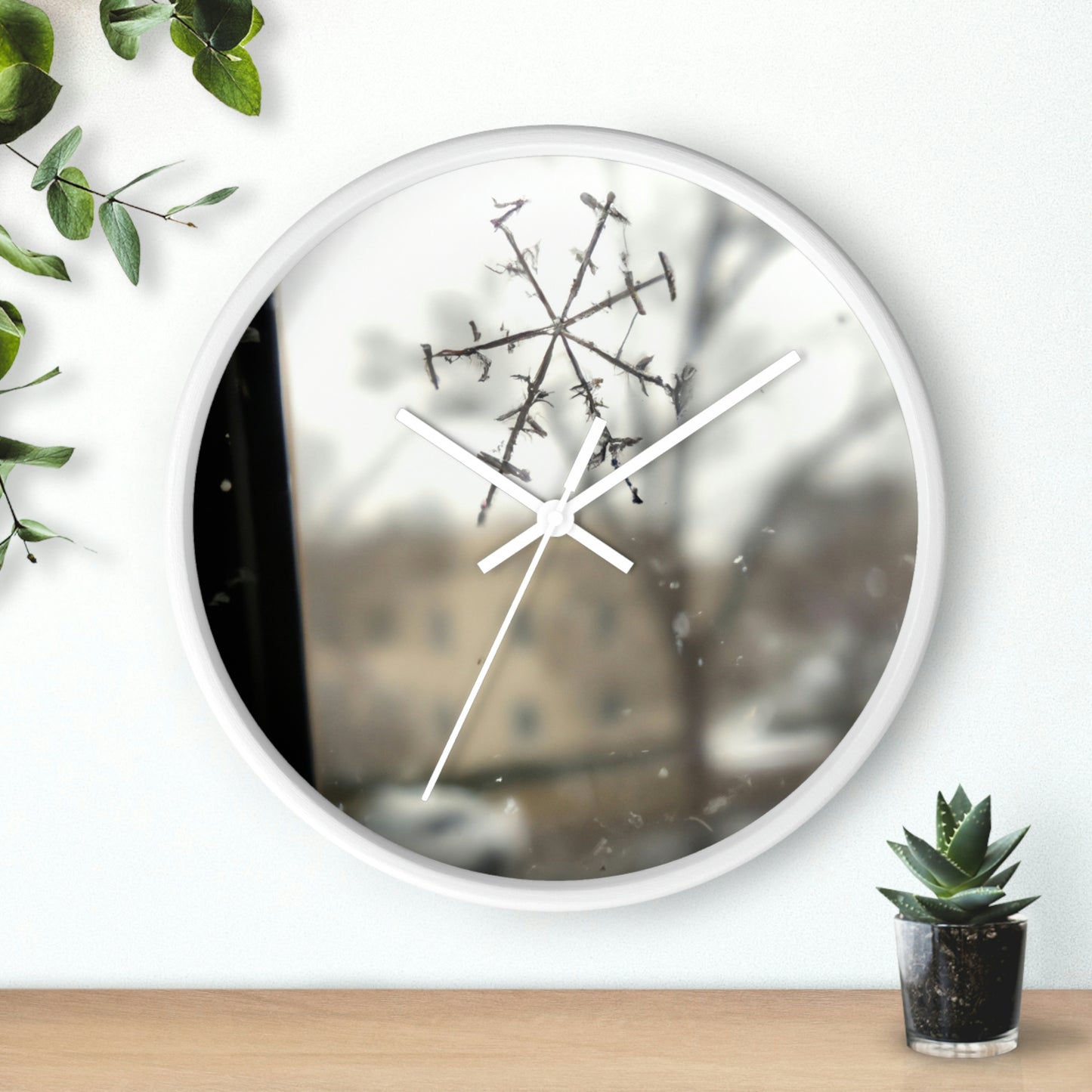 "Tiny Tragedy: A Snowflake's Story" - The Alien Wall Clock