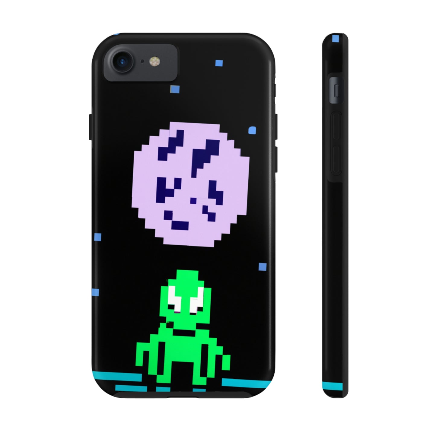 "Testigo solitario del cielo nocturno" - The Alien Tough Phone Cases Pixel Art