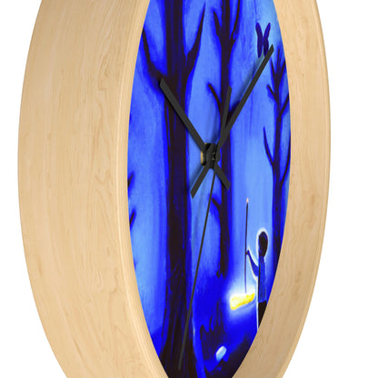 "A Journey Through the Moonlit Forest" - The Alien Wall Clock