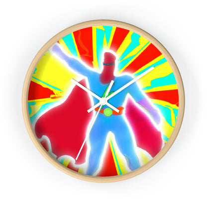 "The Vibrant Superhero" - The Alien Wall Clock