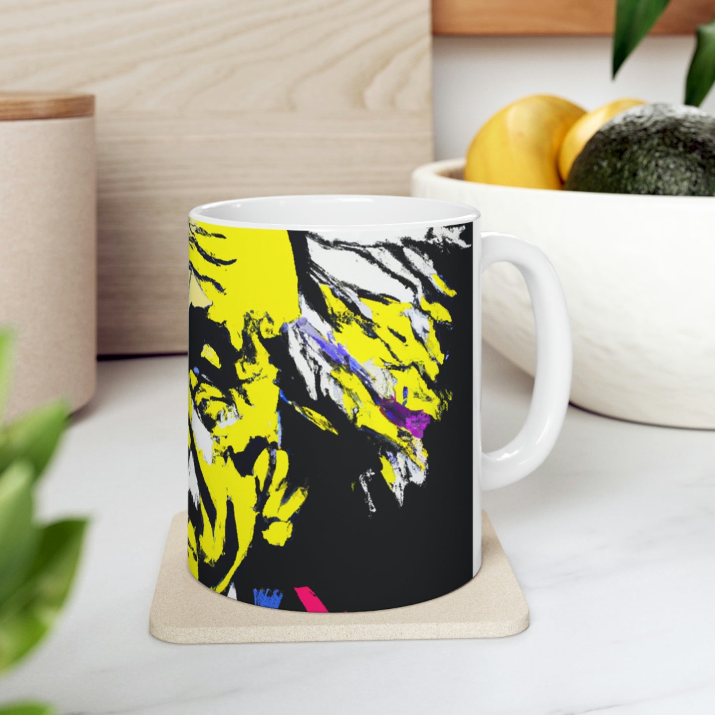 "Albert Einstein: A Pop Art Portrait" - The Alien Ceramic Mug 11 oz