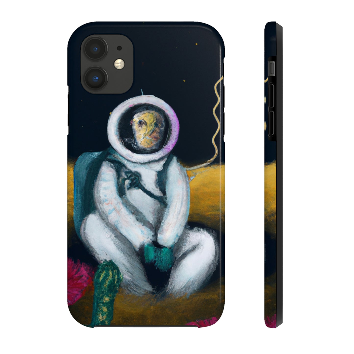 "Allein im Dunkeln: Das Überleben eines einsamen Astronauten" - Die Alien Tough Phone Cases