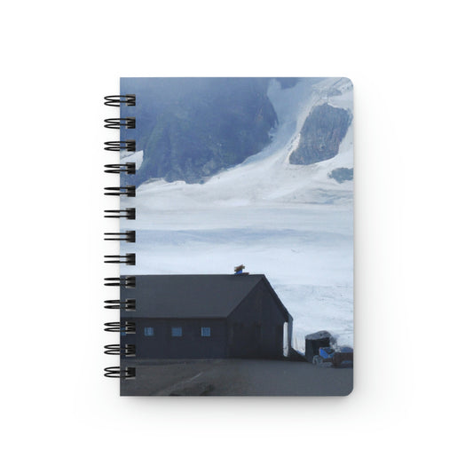 "Frozen Fears: A Haunted Glacier House" - The Alien Spiral Bound Journal