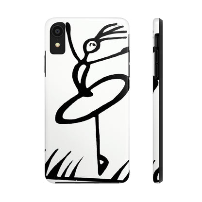 "Ballet on a Blade: A Ballerina's Spin" - The Alien Tough Phone Cases