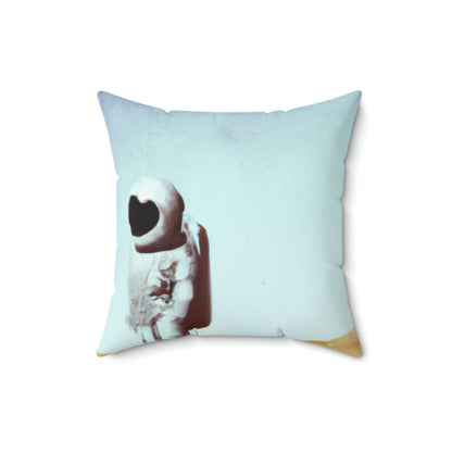 "Alone in an Unknown Galaxy" - The Alien Square Pillow