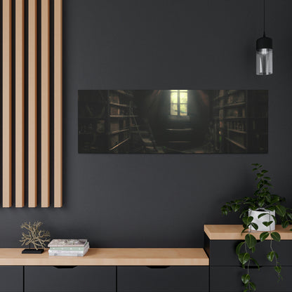 "La biblioteca secreta de las sombras" - The Alien Canva