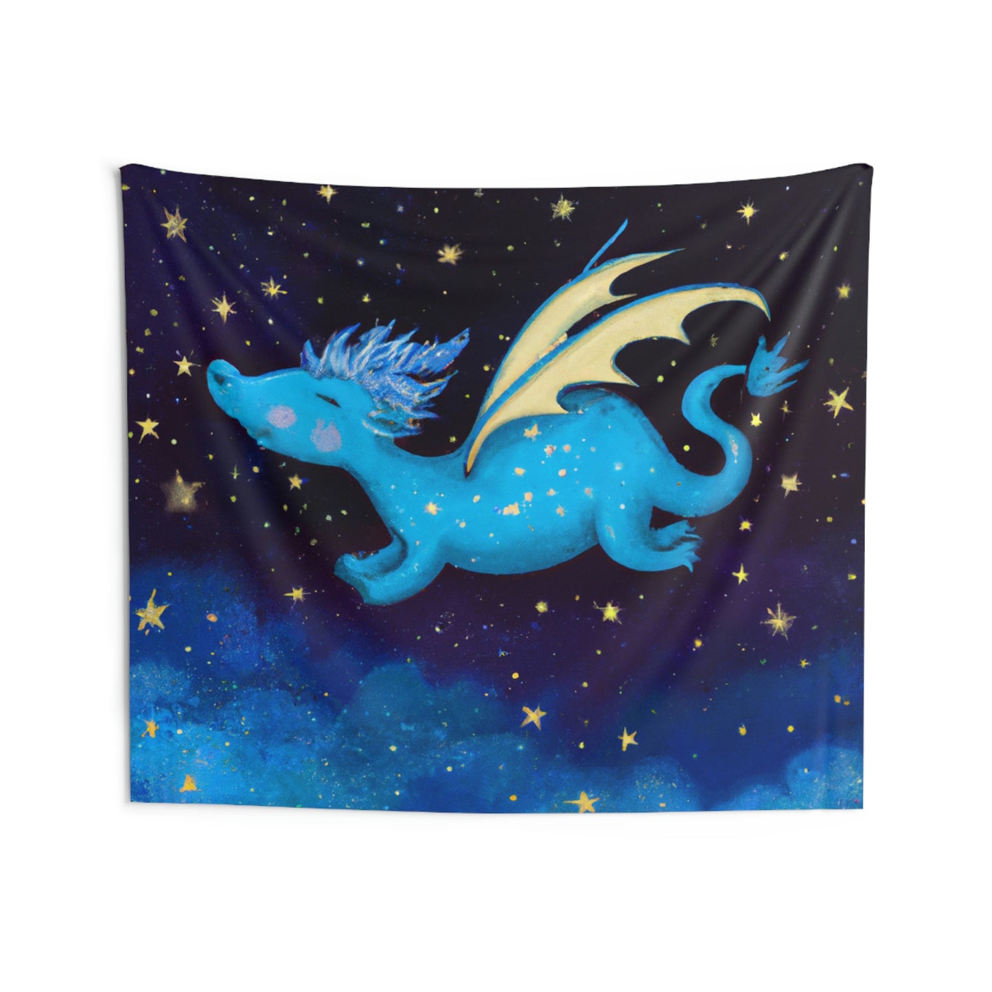 "Drifting Among the Stars: The Story of a Baby Dragon" - The Alien Wall Tapestries