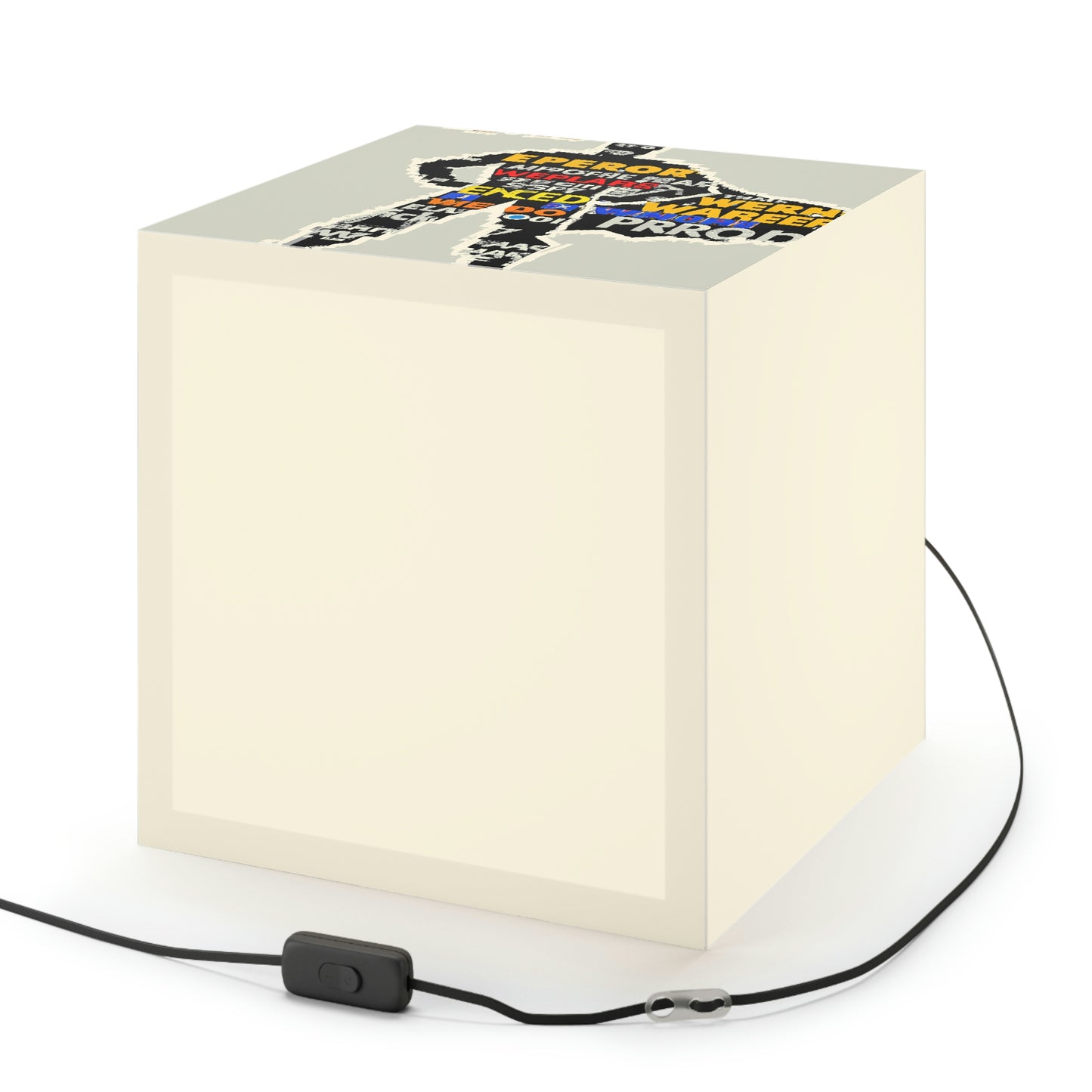 Superhero Word Pop Art - The Alien Light Cube Lamp