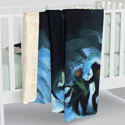 "Escape from the Icy Depths" - The Alien Sherpa Fleece Blanket