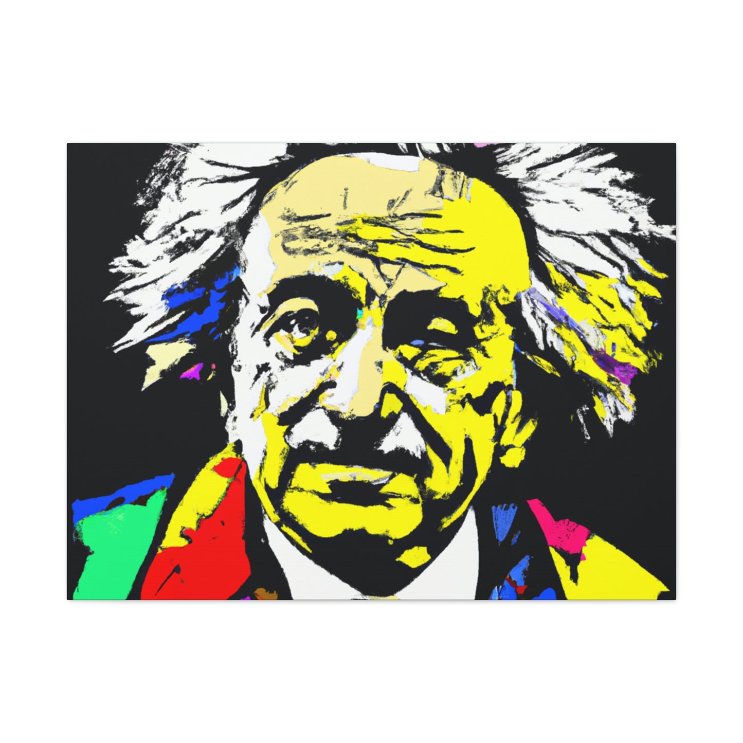 "Albert Einstein: Ein Pop-Art-Porträt" - The Alien Canva