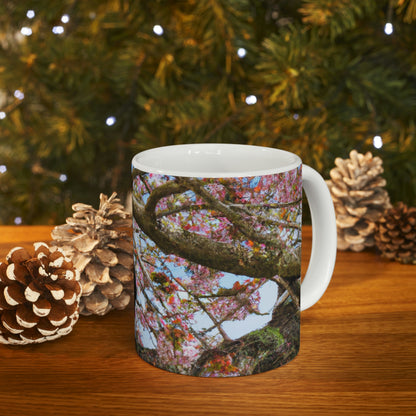 "A Blossoming Reflection" - The Alien Ceramic Mug 11 oz