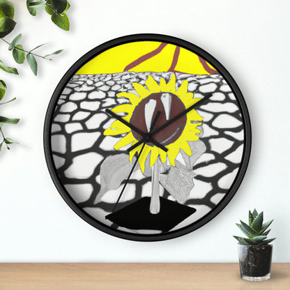 "A Sunflower Withering on a Parched Field" - The Alien Wall Clock