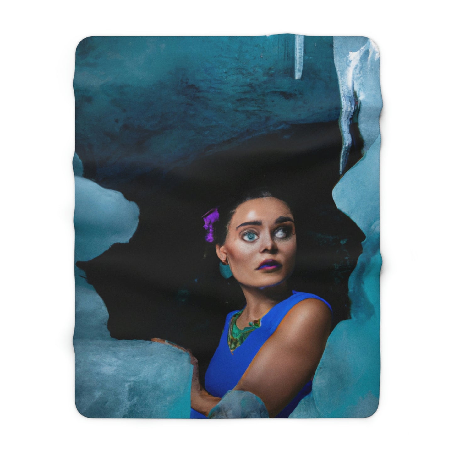 "Frozen OUT of Hope" - The Alien Sherpa Fleece Blanket