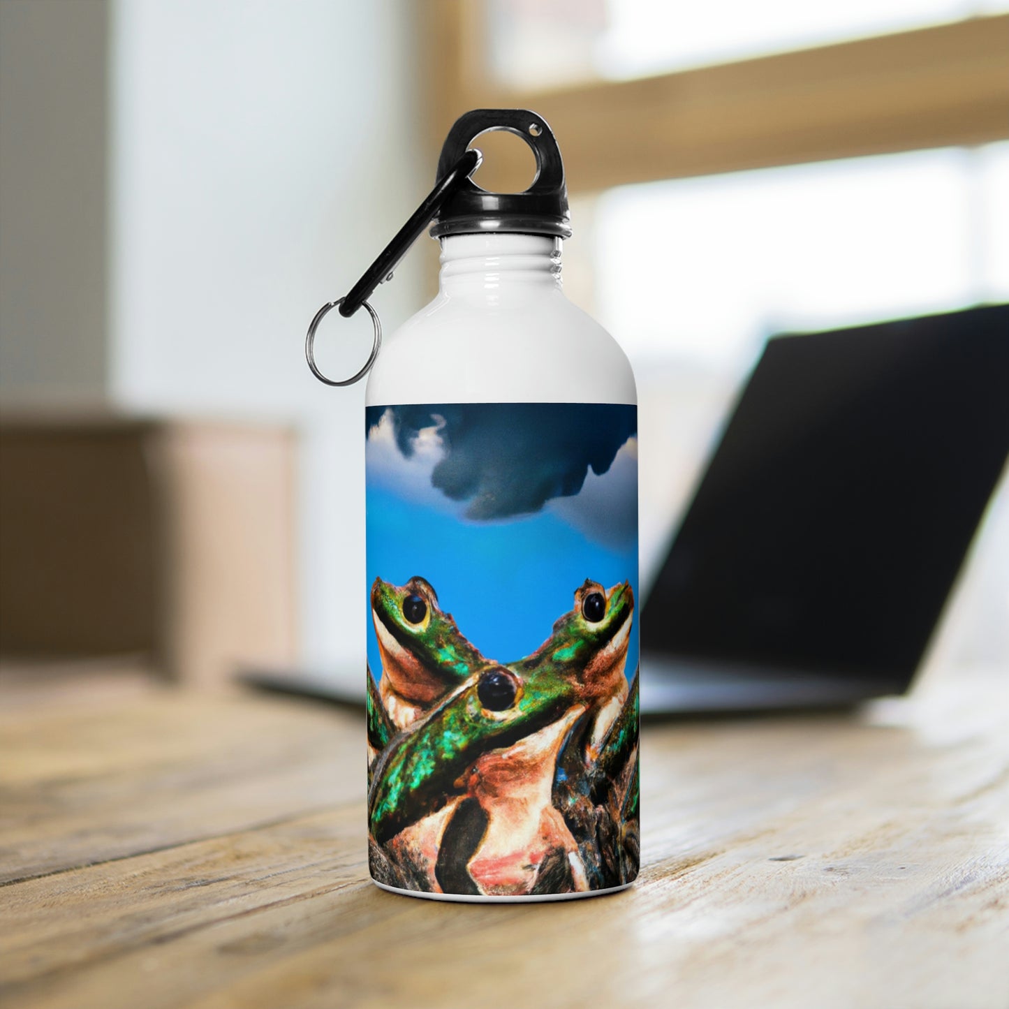 "A Frog Chorus in the Thunderstorm" - The Alien Stainless Steel Water Bottle