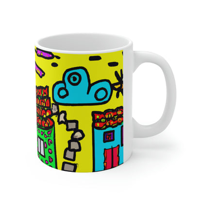 "A Slumbering Village of the Soaring Dragon" - The Alien Ceramic Mug 11 oz