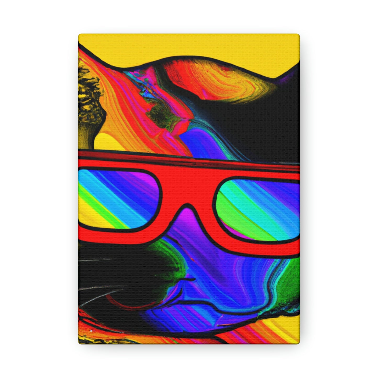 "Coole Katze mit Sonnenbrille" - The Alien Canva