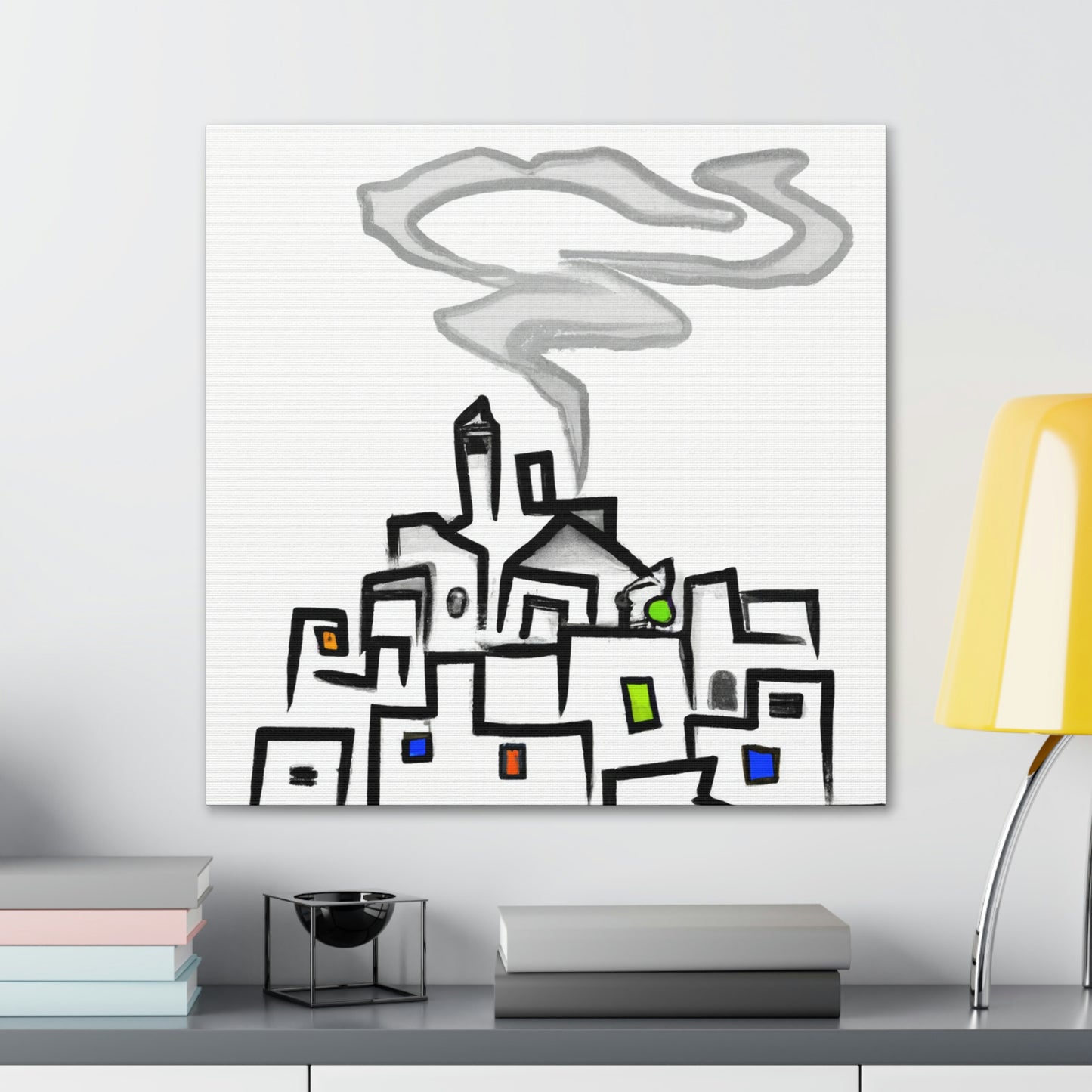 The City In The Mist - The Alien Canva