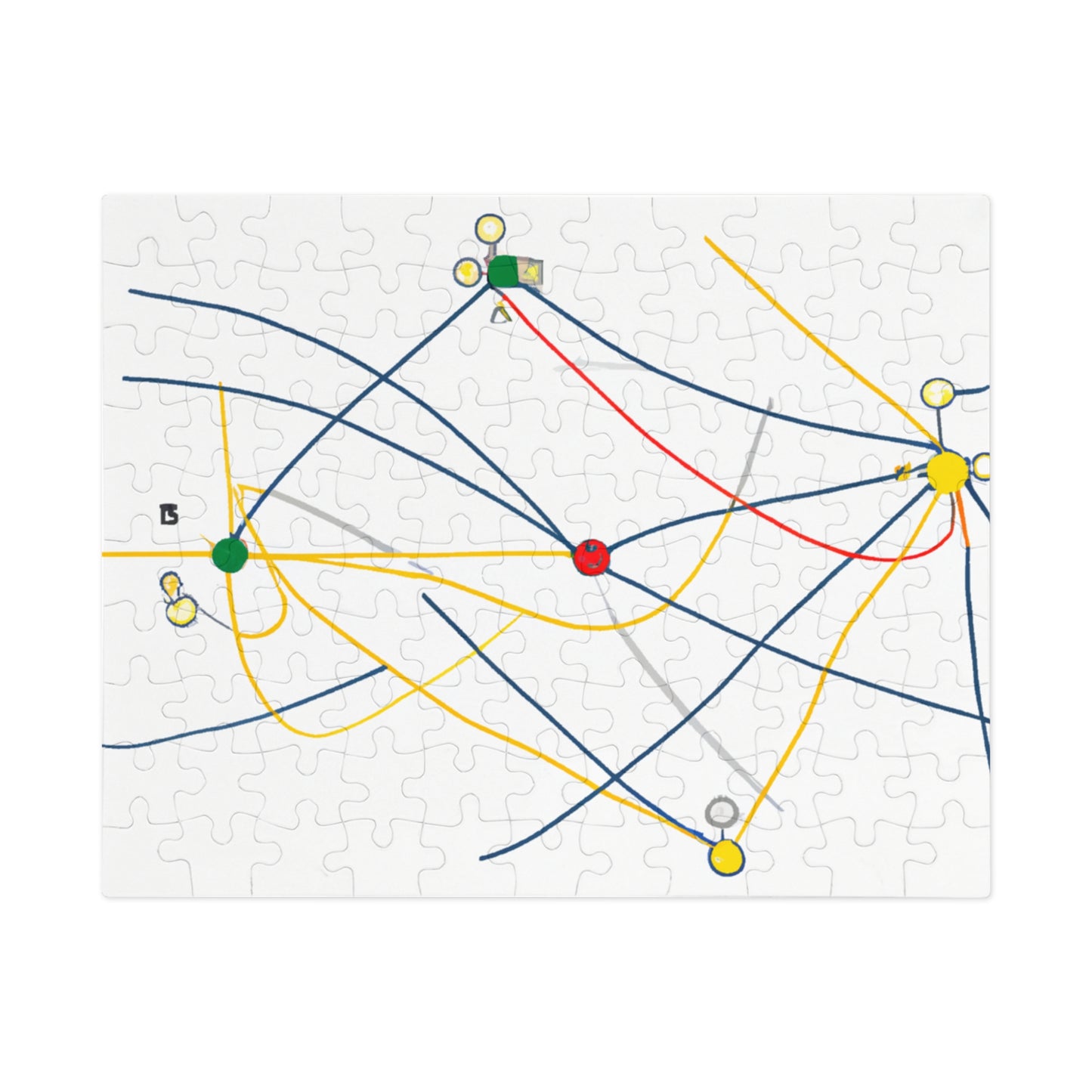 "Exploring the Dynamic Topology: Artful Visualization of a Network Structure." - The Alien Jigsaw Puzzle