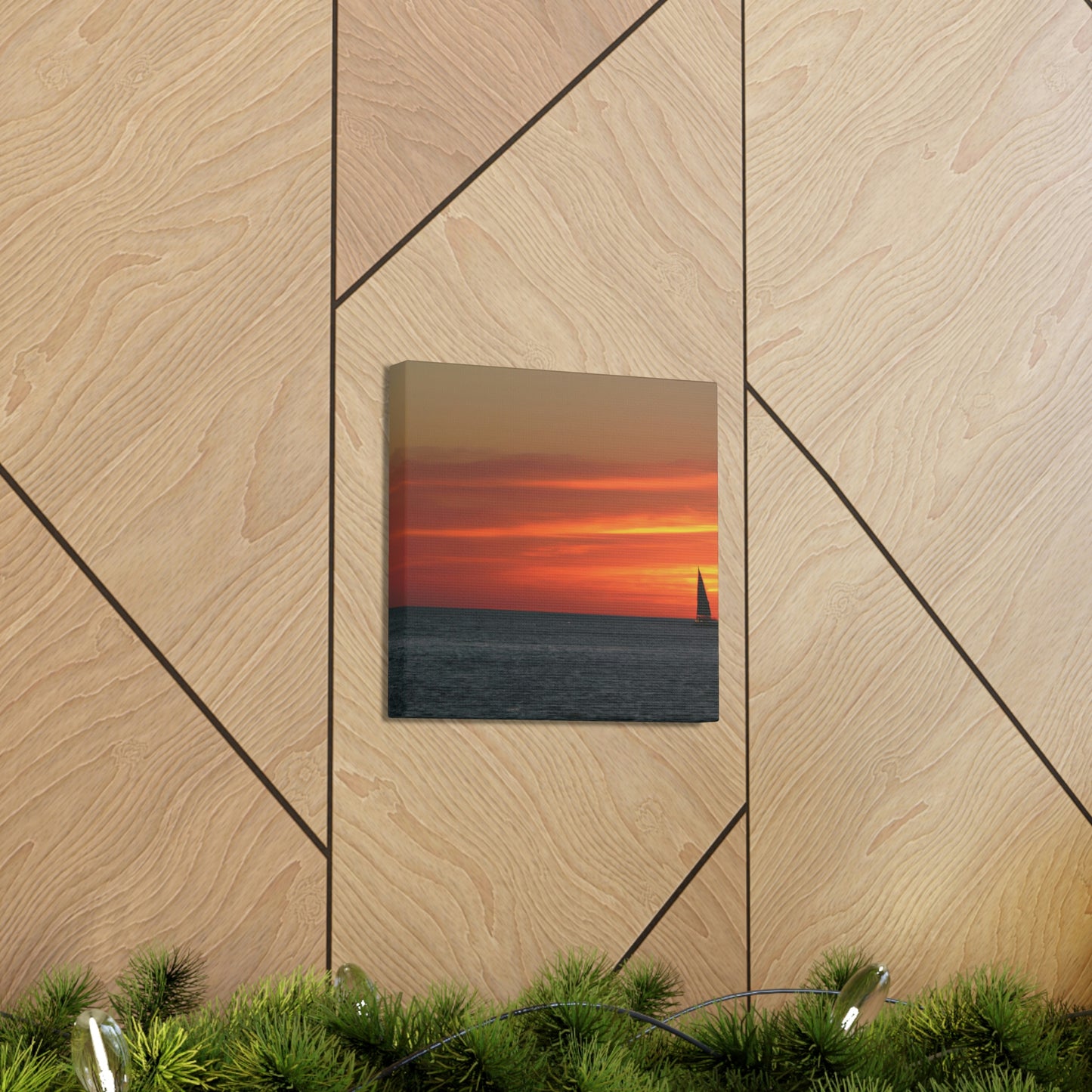 "Serene Sails: A Peaceful Sunset" - The Alien Canva