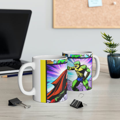 Superhero Showdown! - The Alien Ceramic Mug 11 oz