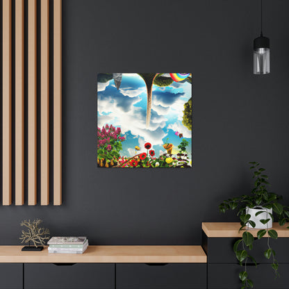 Rainbow Sky Garden - The Alien Canva