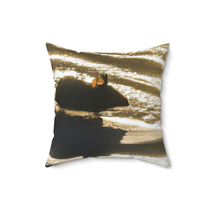 "The Scurry of Winter" - The Alien Square Pillow