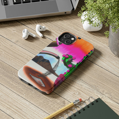 „Ein unangenehmer koffeinhaltiger Moment: Die Geschichte eines Bots und eines Kaktus“ – The Alien Tough Phone Cases