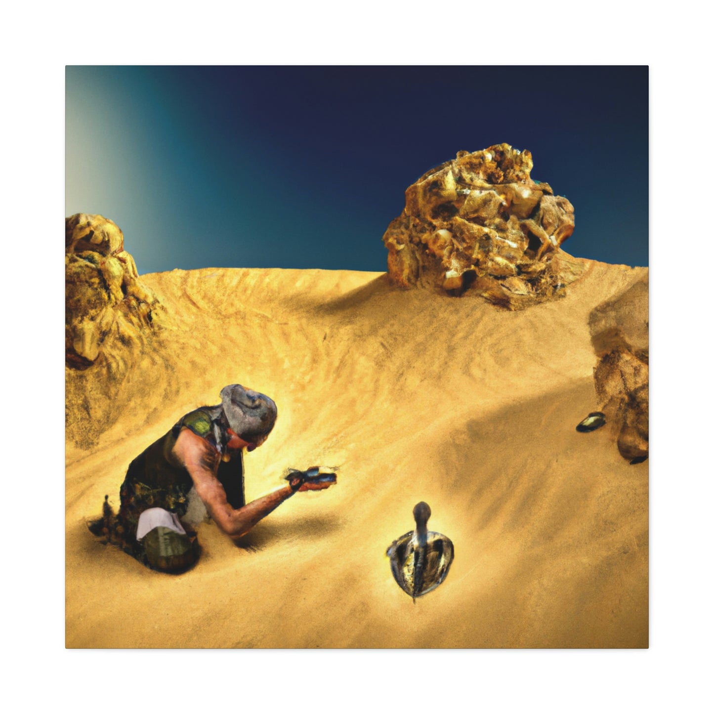 "Treasure Hunt in the Desert" - The Alien Canva