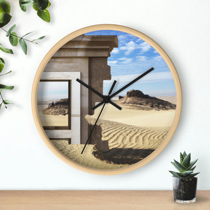 "Lost in the Sands: Discovering the Ancient Temple" - El reloj de pared alienígena