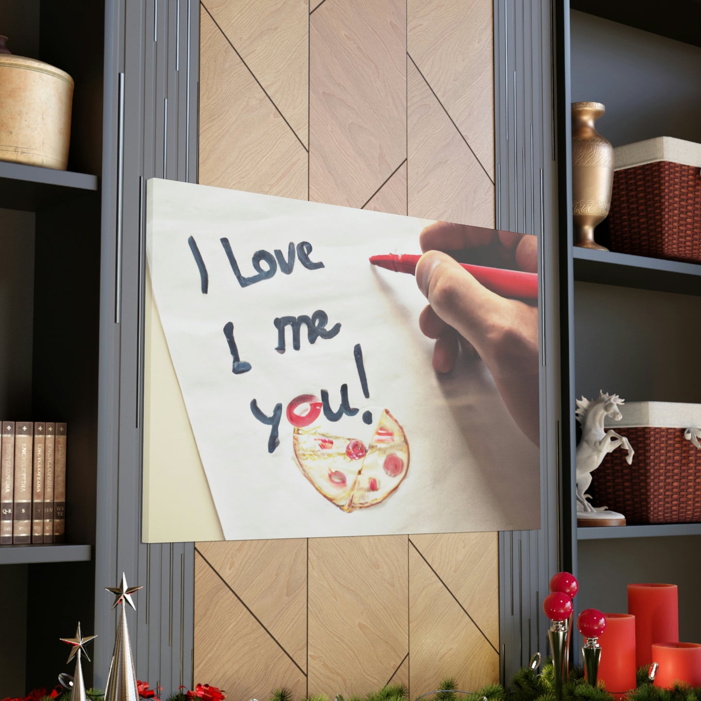 "A Pizza-Loving Love Letter" - The Alien Canva