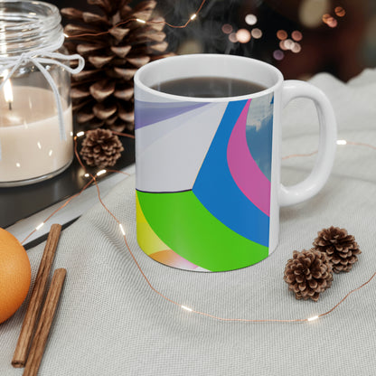 "A Flight of Color" - The Alien Ceramic Mug 11 oz