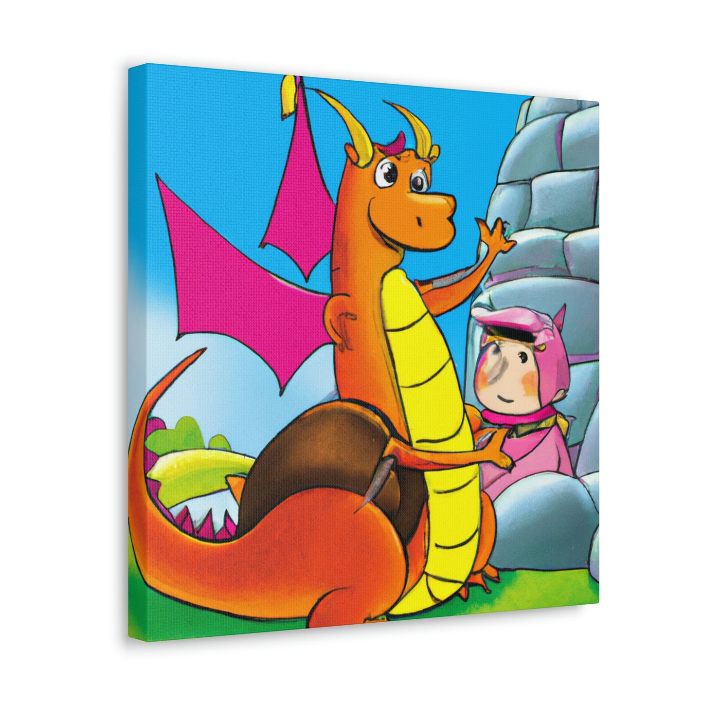 "The Knight and the Baby Dragon" - The Alien Canva