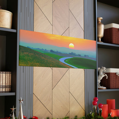 Vibrant Sunrise Painter - Canvas