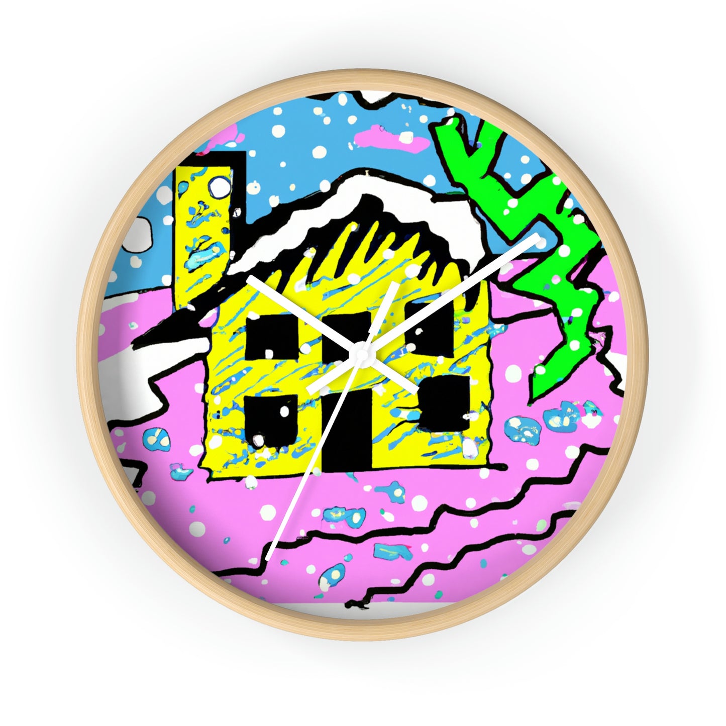 "Desolate Winter Dwelling" - The Alien Wall Clock